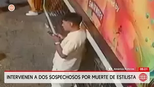 Intervienen a sospechosos por muerte de estilista en Miraflores. Foto y video: América Noticias