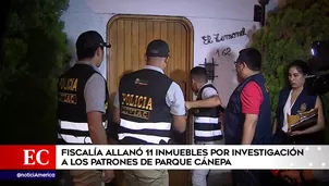 Allanamiento por caso Los Patrones del Parque Cánepa. América Noticias