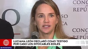 Luciana León. Foto y video: América TV