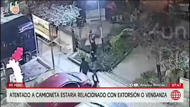 Policía investiga incendio de camioneta en Mi Perú/ América Noticias