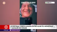 Investigan llamada entre alias El Monstruo y alcalde de Comas