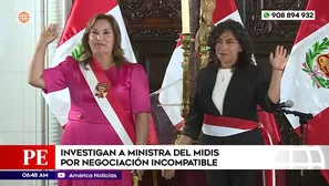 Investigan a ministra del Midis por negociación incompatible. Foto y video: Unidad de investigación