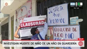 Investigan muerte de niño en guardería de Los Olivos. Foto y video: América Noticias