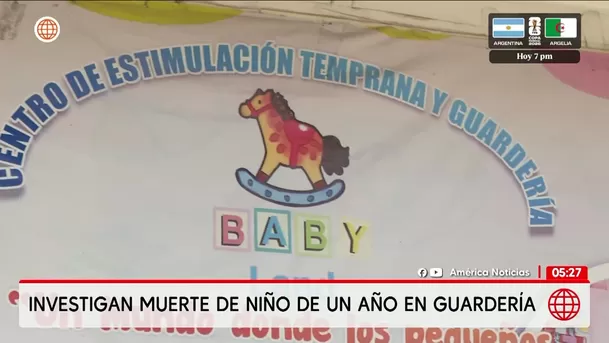 Investigan muerte de niño en guardería de Los Olivos. Foto: América Noticias Investigan muerte de niño en guardería de Los Olivos. Foto: América Noticias