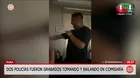 Investigan a policías grabados tomando en comisaría de Piura