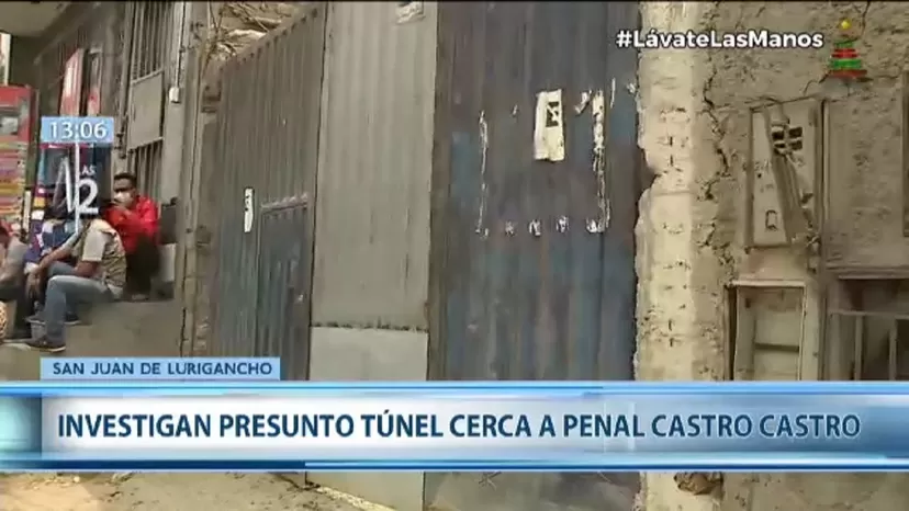Investigan presunto túnel cerca a penal Castro Castro