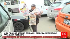 Invierno en Lima: limenos enfrentan el frío desde la madrugada. Foto y video: América TV