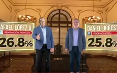 América Ipsos: Empate técnico entre López Aliaga y Urresti según boca de urna - Noticias de daniel-barragan