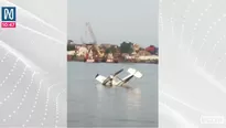 Avioneta se hundió en río en Iquitos. Foto y video: Canal N