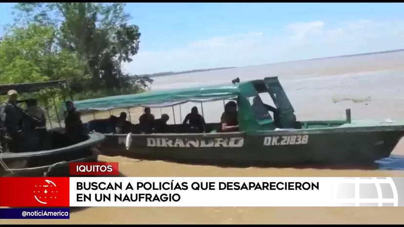 Cuatro policías desaparecidos tras naufragio en el río Amazonas