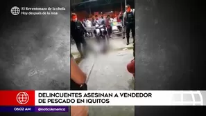 Vendedor de pescado fue asesinado en Iquitos.