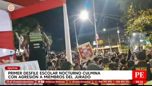 Iquitos: desfile escolar culminó con agresiones al jurado 