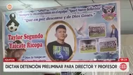Iquitos: Detención preliminar a director y profesor por muerte de alumno