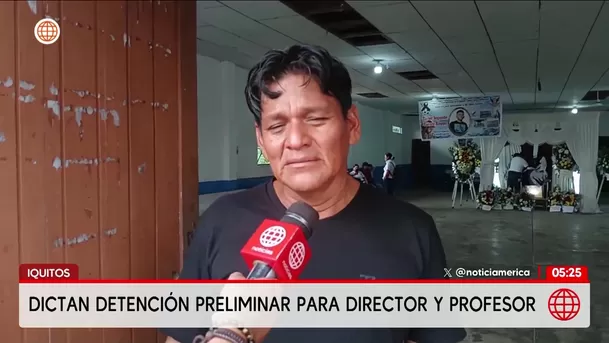 Dictan detención preliminar contra director y profesor en Iquitos por muerte de alumno. Foto: América Noticias Dictan detención preliminar contra director y profesor en Iquitos por muerte de alumno. Foto: América Noticias