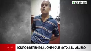 Iquitos: Detienen a joven que mató a su abuelo. Video: América