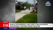 Familia se enfrentó a delincuentes en Iquitos. Foto y video: América Noticias