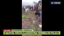 Fiesta clandestina terminó en pelea. Canal N