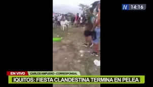 Fiesta clandestina terminó en pelea. Canal N