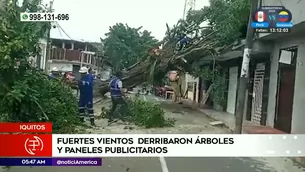 Fuertes vientos en Iquitos. Foto y video: América Noticias