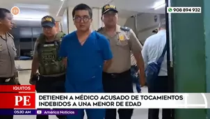 Médico acusado de tocamientos indebidos a menor de edad en Iquitos. Foto y video: América Noticias