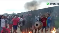 Carretera bloqueada en Iquitos. Canal N