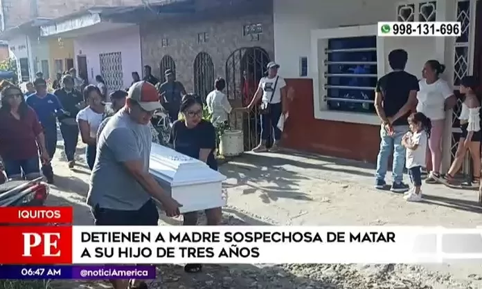 Iquitos: Policía detuvo a madre sospechosa de matar a su hijo de 3 años