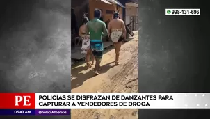 Policías se disfrazan para capturar a vendedores de droga en Iquitos. Foto y video: América Noticias