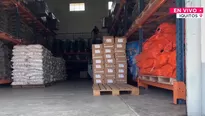 Entrega de alimentos por estado de emergencia. Foto y video: Canal N