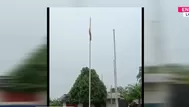Bandera colombiana apareció izada en plaza de comunidad peruana