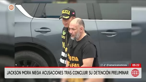 Jackson Mora niega cargos tras vencer su detención preliminar. Foto: América Noticias