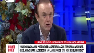 Jaime Reusche, integrante del Comando Vacuna