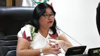 Janet Sánchez se refirió a los casos de la comisión de Ética. Foto: El Comercio