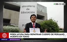 Japón: Familia de estudiante peruano fallecido pide ayuda para repatriar sus restos - Noticias de antonov