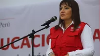 Ministra Mar&iacute;a Jara se refiri&oacute; al adelanto de elecciones. Foto: MTC