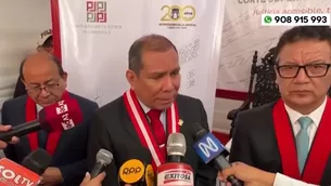 Javier Arévalo, presidente del Poder Judicial. Foto y video: América Noticias