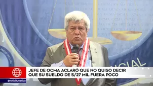 Vicente Walde, el jefe de la OCMA, asegura que su sueldo se ve reducido por el pago de impuestos. Foto: América