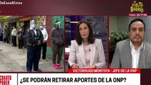 Victorhugo Montoya, jefe de la ONP. Video: Cuarto Poder