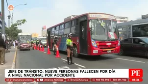 Nueve personas mueren al día por accidentes de tránsito. Foto y video: América Noticias