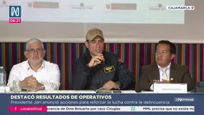 Jerí destaca resultados de operativos en penales en Cajamarca/ Video: Canal N