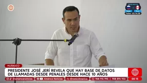 Jerí revela base de datos ignorada de llamadas desde penales/ América Noticias