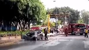 Ocurrió a las dos de la tarde. Foto-Video: Canal N