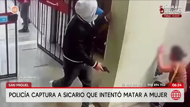 Policía captura a sicario que intentó matar a mujer en Jesús María. Foto: Unidad de investigación