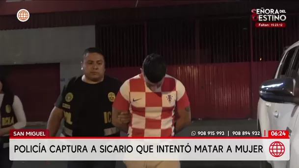 Policía captura a sicario que intentó matar a mujer en Jesús María. Foto: Unidad de investigación