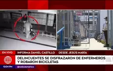 Jesús María: delincuentes se disfrazaron de enfermeros y robaron bicicletas en el interior del Hospital Rebagliati - Noticias de hospital-rebagliati