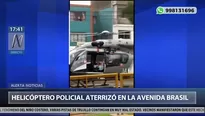 Helicóptero PNP trasladó a un herido desde Tingo María. Foto: América Noticias