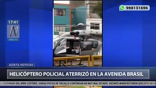 Helicóptero PNP trasladó a un herido desde Tingo María. Foto: América Noticias