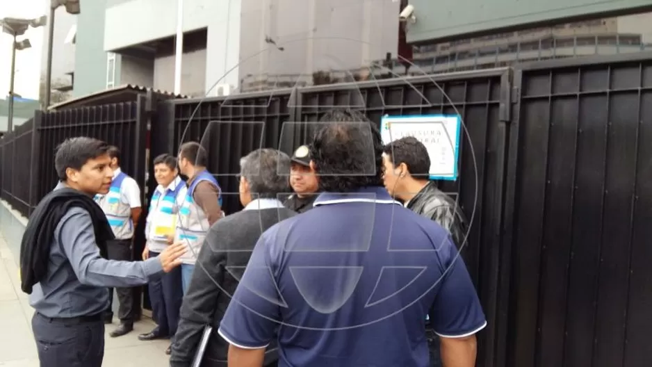 Clausura de Sunarp. Foto: América Noticias Clausura de Sunarp. Foto: América Noticias