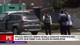 Policía fue herido en Jesús María. América Noticias