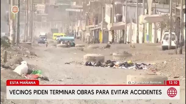 Jicamarca: obra inconclusa provoca accidente con camión/ América Noticias Jicamarca: obra inconclusa provoca accidente con camión/ América Noticias