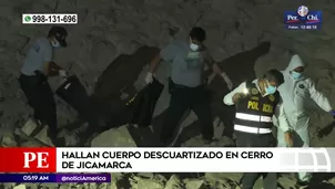 Hallan cadáver en Jicamarca. Foto y video: América Noticias